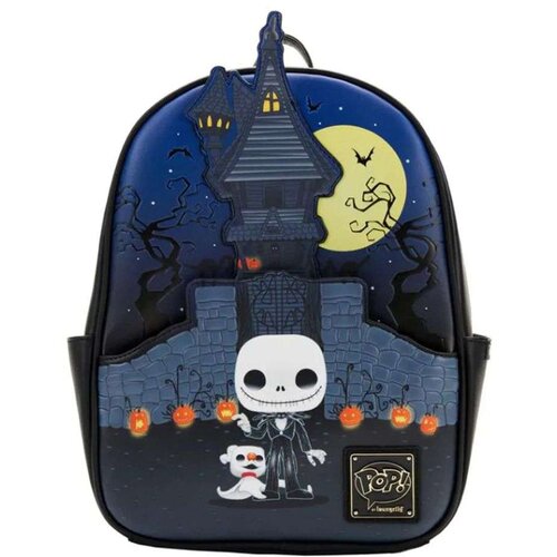 Loungefly Disney Nightmare Before Christmas Jack Skellington House Mini Backpack Cene