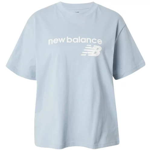 New Balance Majica svijetloplava / bijela