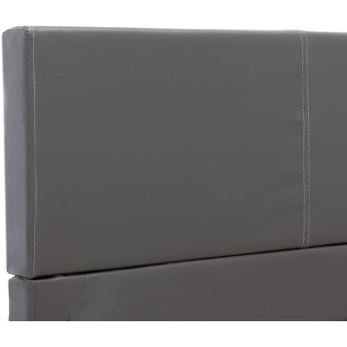  Okvir za krevet od umjetne kože sivi 160 x 200 cm Slike