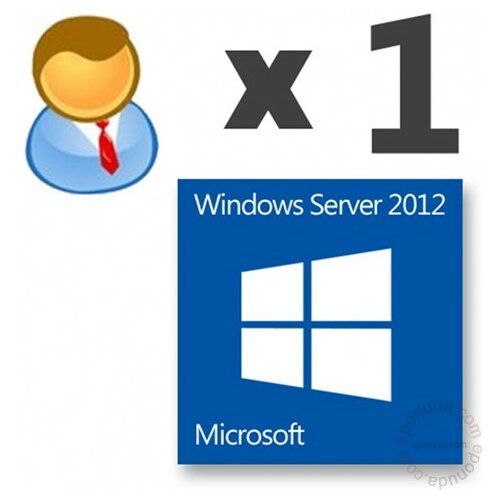 Microsoft Windows 2012 User CAL 1 Clt 1pk OEM / R18-03737 operativni sistem Slike