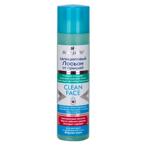 Belle Jardin CLEAN FACE - Antibakterijski salicilni tonik sa ekstraktom Salvia divinorum protiv akni i mitisera 150ml Cijene