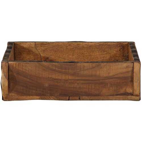  Pladnjevi 4 kom 31x29x10 cm Čvrsto drvo od recikliranih materijala Slike