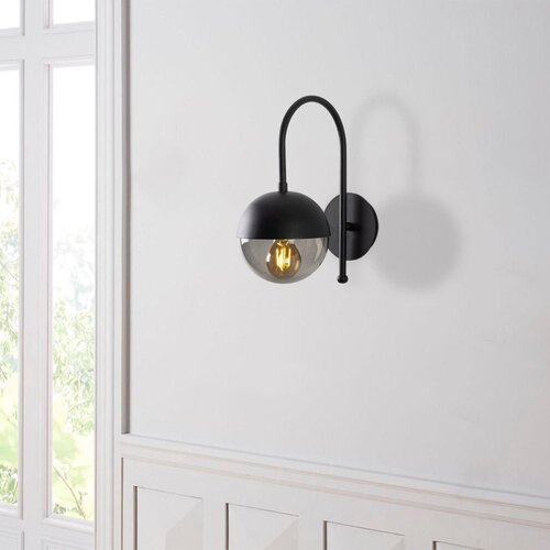 Opviq Zidna lampa E27 Grlo, Crno-siva Cene