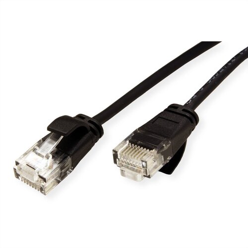Roline Secomp UTP Data Center PatchCord Cat6A, Slim, LSOH, crni 0.3m Cene