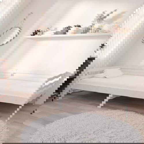 The Living Store Dnevna postelja bela trdna borovina 90x200 cm - Dnevna Postelja, (21508499) Slike