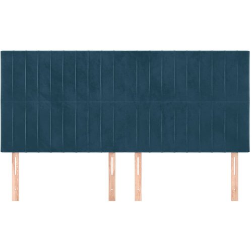  Uzglavlje tamnoplavo 180x5x118/128 cm bar&amp;scaron;unasto Slike
