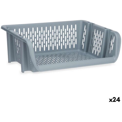  Ko&amp;scaron;ara povrća Siva polipropilen (30 x 13 5 x 38 7 cm) (24 kom.) Slike