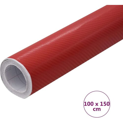 VidaXL Folija za automobil 4D crvena 100 x 150 cm Slike