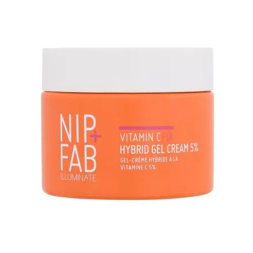 NIP+FAB Illuminate Vitamin C Fix Hybrid Gel Cream 5% osvetlitvena in vlažilna krema za obraz 50 ml za ženske