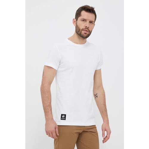 Mammut Majica kratkih rukava Massone Patch za mu&amp;scaron;karce, boja: bijela, glatki model Slike