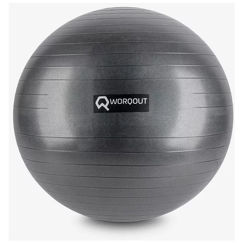 Worqout Gym Ball 75 cm Gimnastična žoga Črna