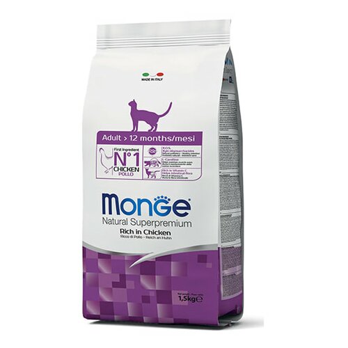 Monge cat adult - granule 33/14 - hrana za mačke piletina 1.5kg Cene