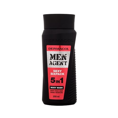 Dermacol Men Agent Sexy Sixpack 5in1 gel za prhanje 250 ml za mo&amp;scaron;ke Slike