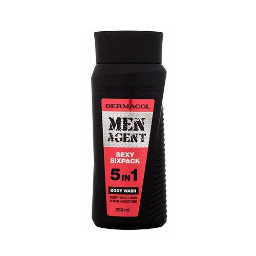 Dermacol Men Agent Sexy Sixpack 5in1 gel za prhanje 250 ml za moške
