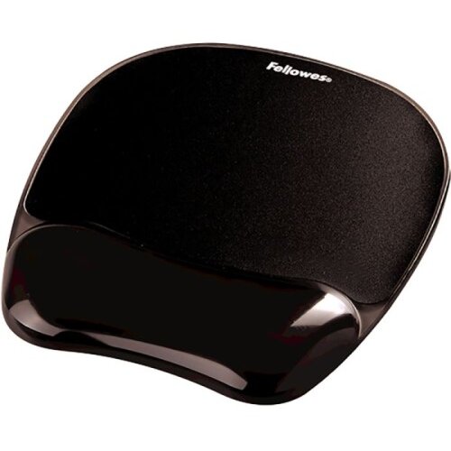 Fellowes Crystal Gel podloga za mi&scaron;ko/počivalo za zapestje, črna Cene
