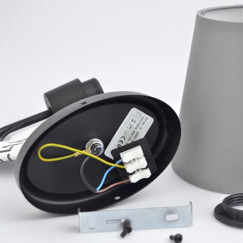  Zidna lampa MALBO 1xE27/15W/230V siva/crna Slike