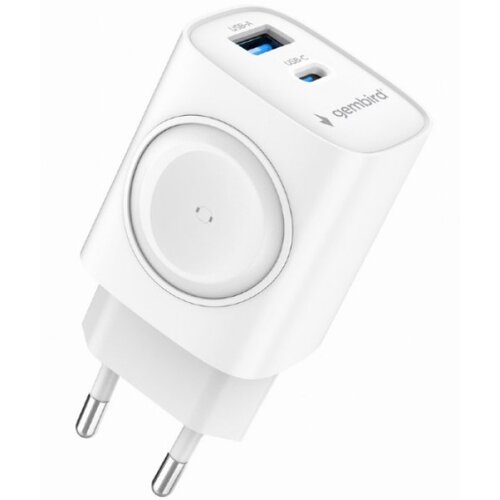 Gembird TA-UC-PDQCW20-01-W 2u1 QC 3.0 20W punjac za telefon + Apple Watch, white Cene