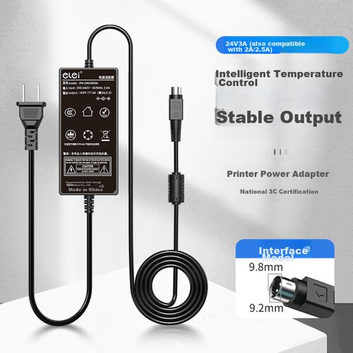  Elei Adapter za napajanje, 24V, 3A, 2.5A, 2A, 1.5A Slike