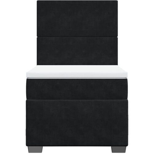 Box spring krevet s madracem crni 80 x 200 cm bar&amp;scaron;unasti Slike