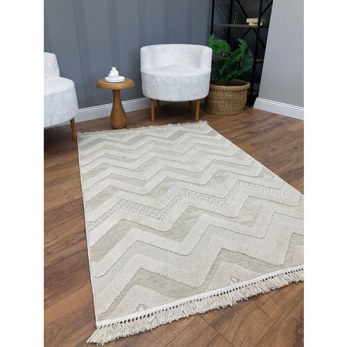 Conceptum Hypnose Tasarım zigzag - beige beige carpet (120 x 180) Slike