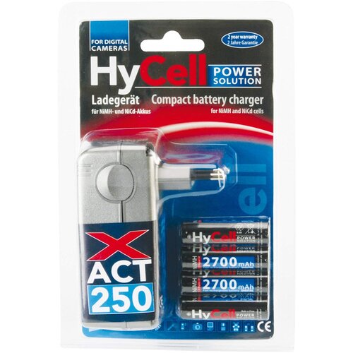 Hycell XACT 250 M punjač sa 4x AA NiMH 2700 mAh punjive baterije Slike