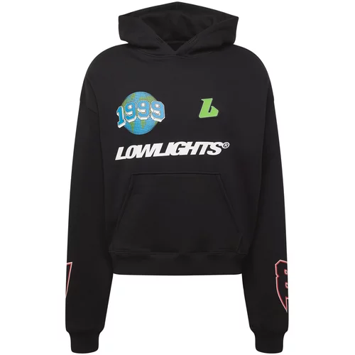 Low Lights Studios Sweater majica 'Ninety Nine' bež / svijetloplava / žuta / crna