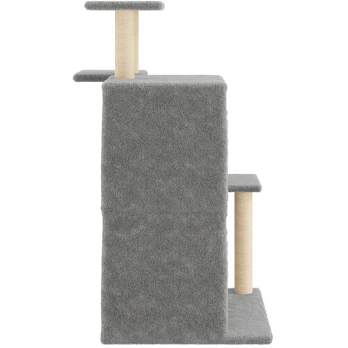  Penjalica za mačke sa stupovima za grebanje svjetlosiva 97 cm Slike