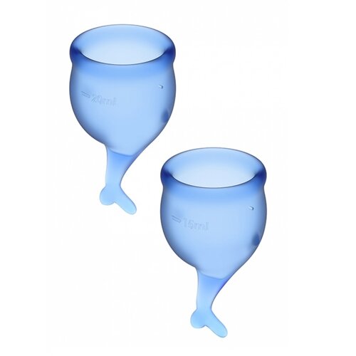  Feel Secure Menstrualne ča&amp;scaron;ice, 2 komada, Svetlo plave Slike