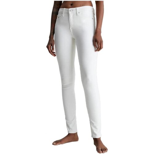 Calvin Klein Jeans Hlače - Bela Cene