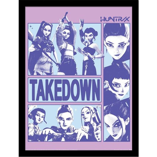 KPop Demon Hunters Uokvirena slika - Takedown, 30 x 40 cm Cijene