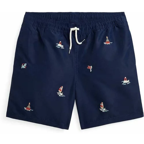 Polo Ralph Lauren Otroške kopalne kratke hlače mornarsko modra barva