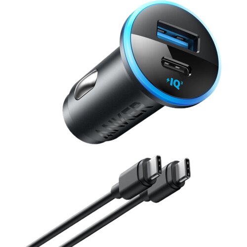 Anker 323 Car Charger (52.5W) Black, USB-A - 22.5W Charging, USB-C - 30W Charging. Cijene