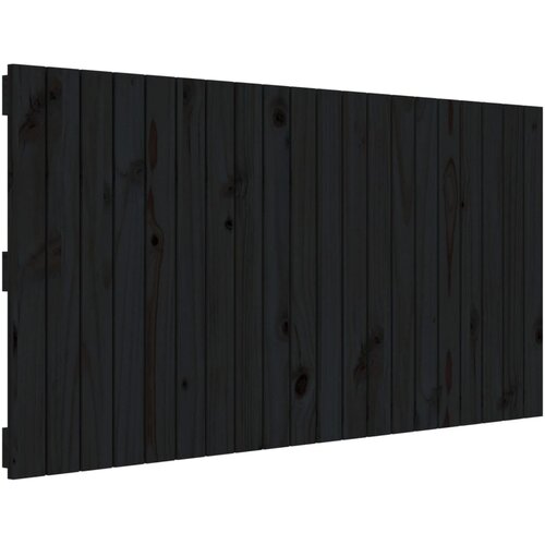 Maison Chic stensko posteljno vzglavje - vzglavna omarica - nočna omarica črno 127,5x3x60 cm trdna borovina, (21706605) Cene