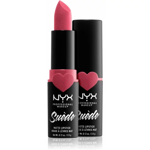 NYX Professional Makeup Suède Matte Lipstick mat klasični ruž za usne 3,5 g nijansa 27 Cannes