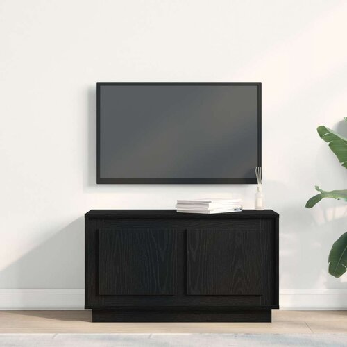 vidaXL TV kabinet Crni hrast Iverica 80 x 35 x 45 cm Centar za zabavu Cijene