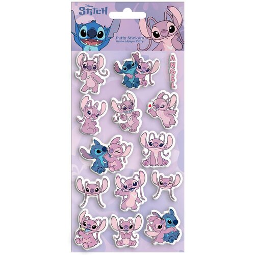 Luna Disney Stitch i Angel 3D pufaste naljepnice, set na listu 10x22 cm Cijene
