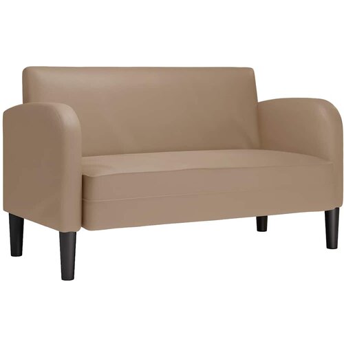 vidaXL Loveseat kavč kapučino barve 110 cm umetno usnje, (21749647) Cene