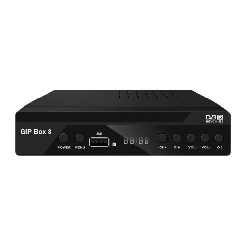 Golden Interstar zemaljski prijemnik GIP Box 3, DVB-T2, H.265, HDMI, SCART, crni Slike