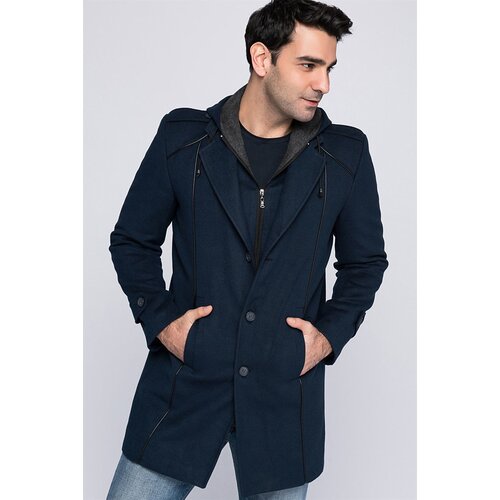 Dewberry PLT8334 MEN'S COAT-NAVY BLUE Slike