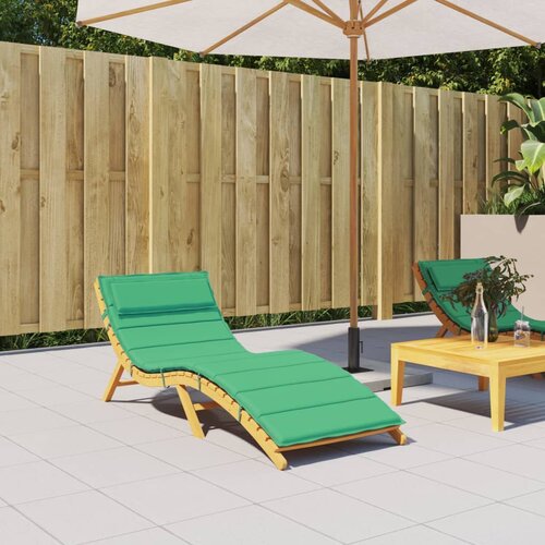 vidaXL Blazina za ležalnik zelena 180x60x3 cm oxford tkanina Cene