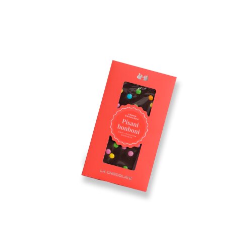 Drop shop d.o.o., La Chocolate TEMNA ČOKOLADA Z BONBONI Cene