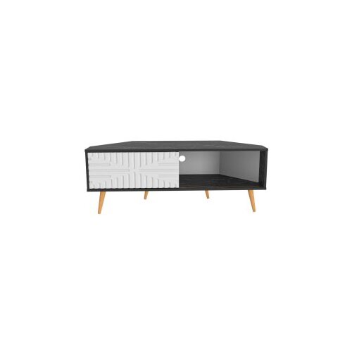 Hanah home tv polica mora black white Slike