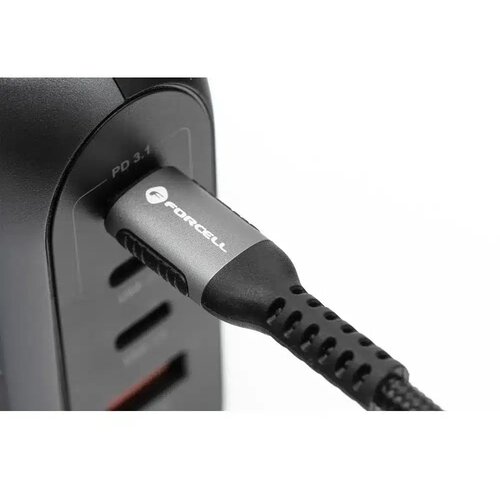  USB C na Lightning kabel Forcell F-Energy PD 3A 27W Cafule 50 cm - črn Slike