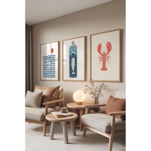 WALLXPERT &Ccedil;-300831 - 5070 Vi&scaron;enamenski Set Dekorativnih Slika (3 Komada) Cene