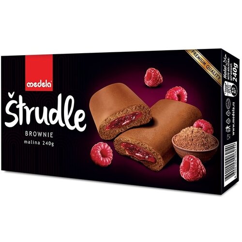 Medela Štrudla Brownie malina 240g Cene