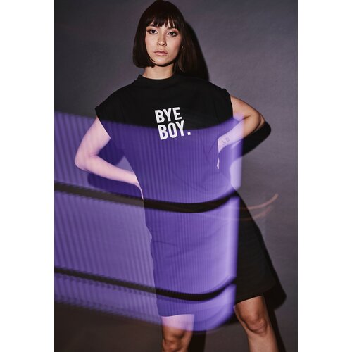 MT Ladies Ladies Bye Boy Extended Shoulder Dress black Slike