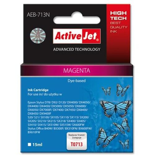 Activejet magenta črnilo Epson T0713 AEB-713N Slike