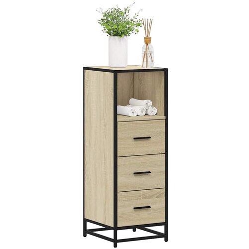 VidaXL Kopalni&amp;scaron;ka omarica sonoma hrast 35x37,5x100 cm inženirski les Slike