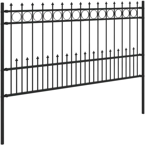  Ogradni ring s bodljama Crna 200 x 150 cm Slike