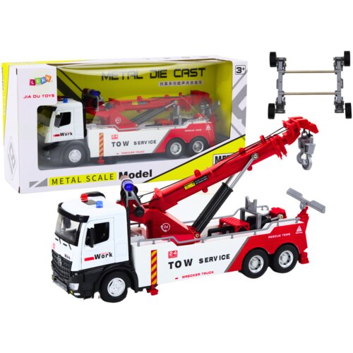 Truck With Crane Two Metal Hooks Red And White Lights Sounds Cijene